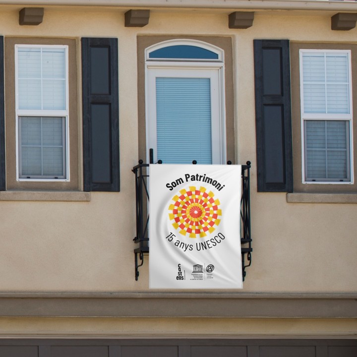 Penó imatge "15 anys UNESCO"